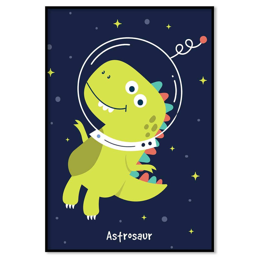 Astrosaur - Kids room poster