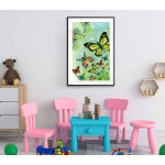 Fjärilar - Simpel barntavla poster