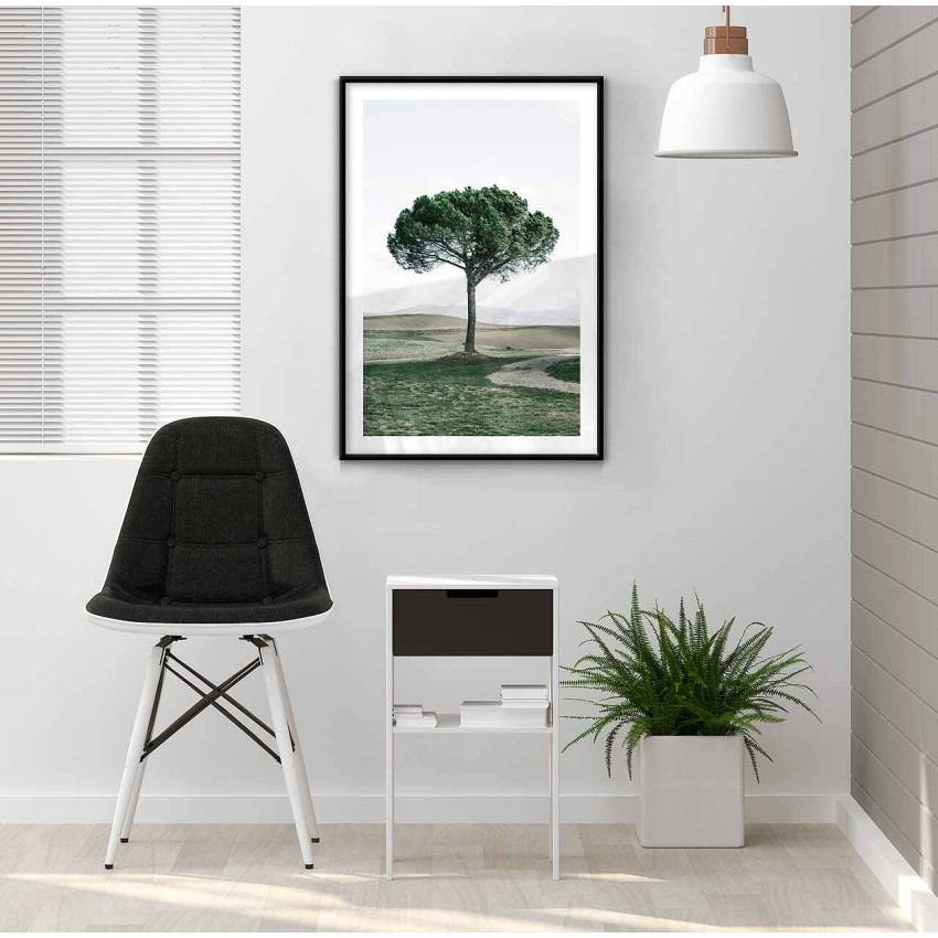 Dreamy green tree - Simple nature poster
