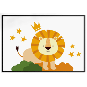Lejon med kungakrona - Barntavla