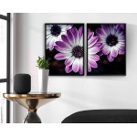 Purple flowers - Poster in two pieces