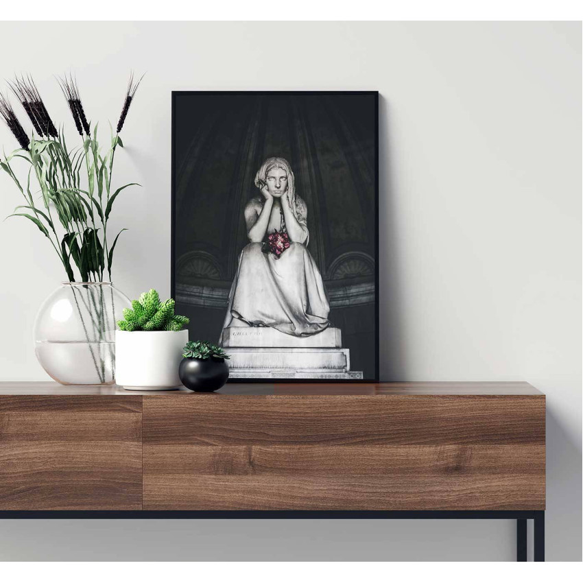 Mystical woman statue - Simple poster