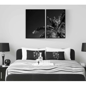 Palmträd & stjärnklar himmel - Tvådelad poster