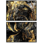 Abstract gold - Two piece poster