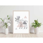 Älg illustration - Trendig tavla