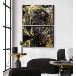 Abstract gold - Two piece poster