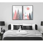 Pink Scandinavian Mountains - Posters