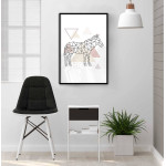 Häst illustration - Trendig & enkel affisch