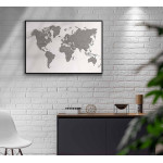 Modern map of the world - Trendy poster