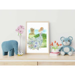 Vacker prinsessa och slott - Affisch