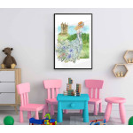 Vacker prinsessa och slott - Affisch