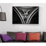Dark beautiful angel - Svartvit tavla