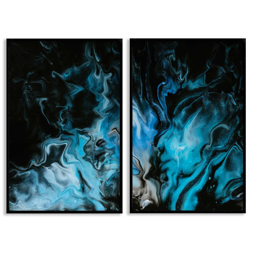Abstract chaos - Poster in two pieces