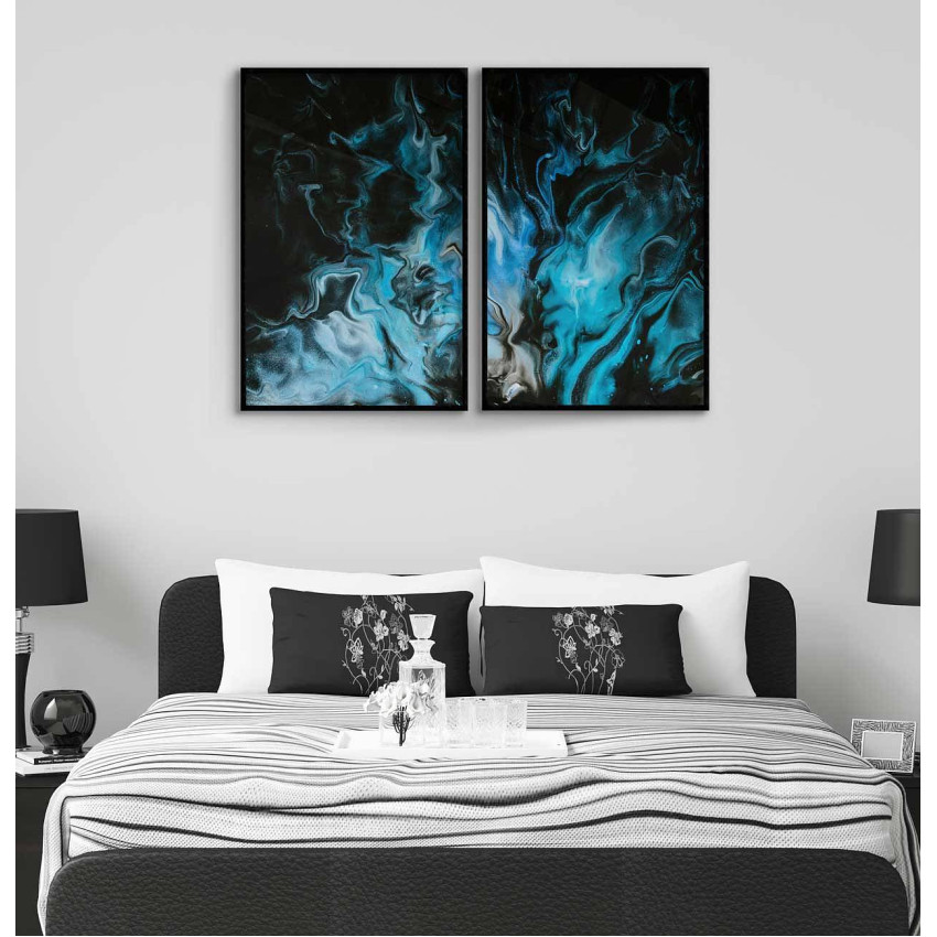 Abstract chaos - Poster in two pieces