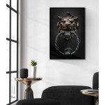 Lion on the wall - Simple Poster