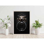 Lion on the wall - Simple Poster