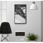 Svartvitt bergsmotiv - Uppdelad tavla