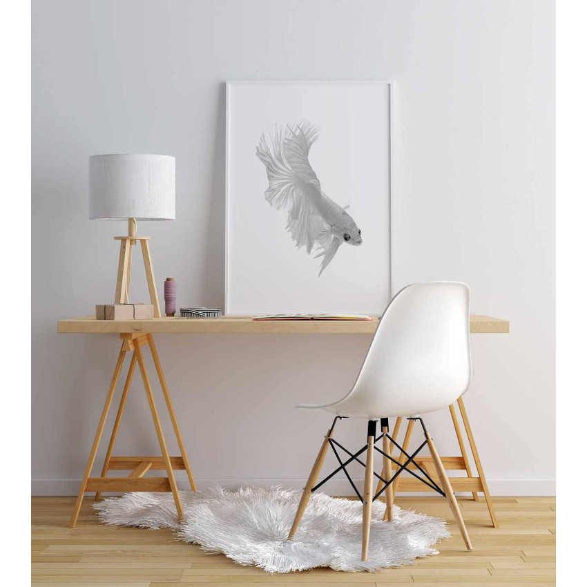 White siamese fighting fish - Simple poster