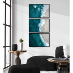 Abstract beach - Three piece poster