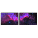 Galaxer i rymdens mörker - Uppdelad tavla