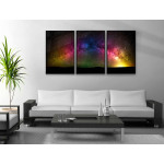 Colorful Milky Way - Three piece poster
