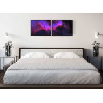 Galaxer i rymdens mörker - Uppdelad tavla