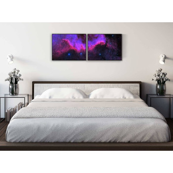 Galaxer i rymdens mörker - Uppdelad tavla