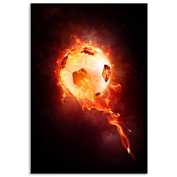 Fotboll i l&aring;gor - Snygg sport affisch A3