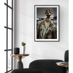 Simple retro statue poster