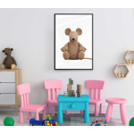 Brun nallebjörn - Söt barntavla