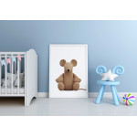 Brun nallebjörn - Söt barntavla