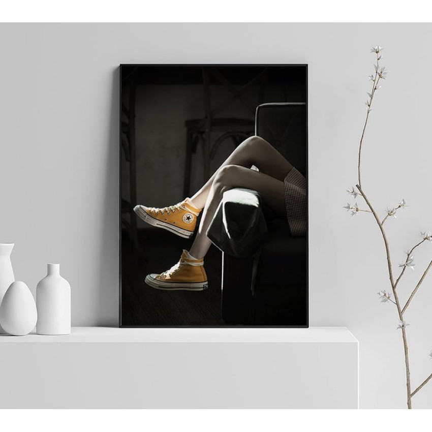 Sneakers 'n' legs - Fashion affisch