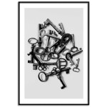 Antique keys - Poster