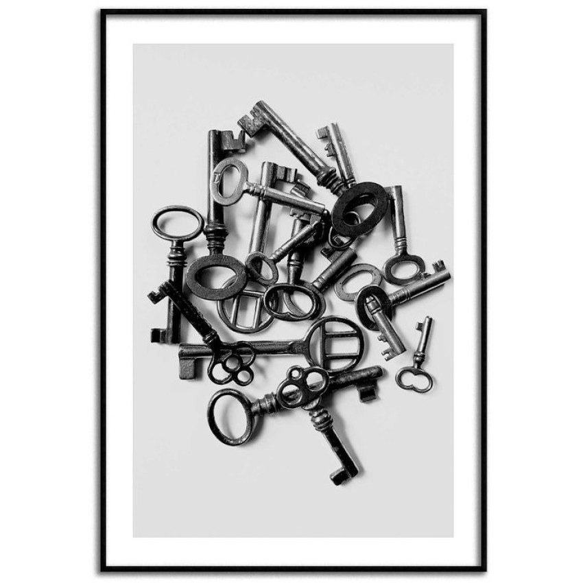 Antique keys - Poster