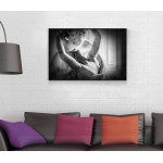 Dark beautiful angel - Svartvit tavla