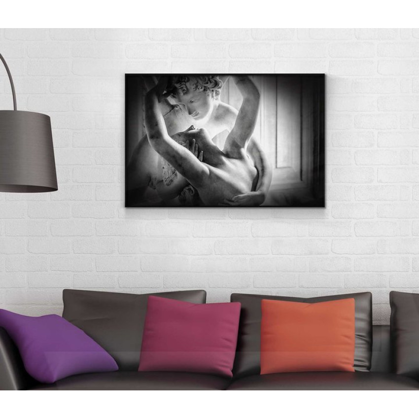 Dark beautiful angel - Svartvit tavla