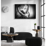 Dark beautiful angel - Svartvit tavla