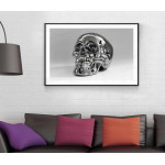Silver skull - Simple poster
