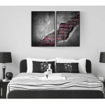 Pink bricks - Poster in two pieces