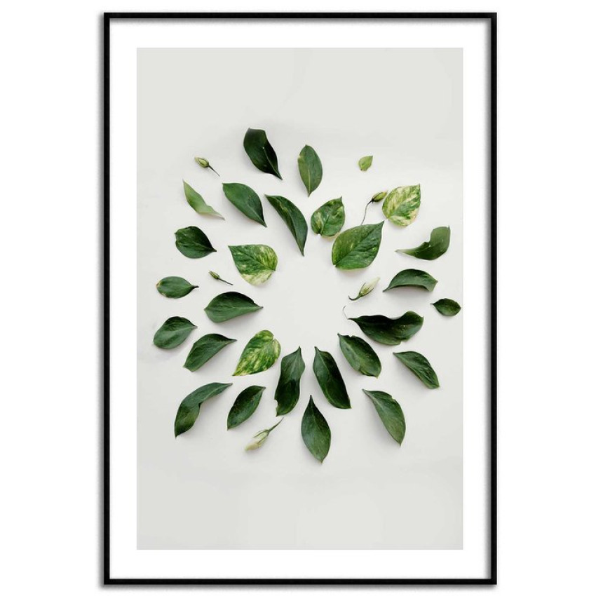 Green leaves - Botanical poster