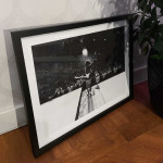 Jimi Hendrix Showtime - Svartvit musik affisch