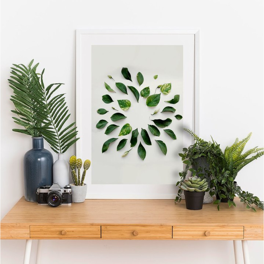 Green leaves - Botanical poster
