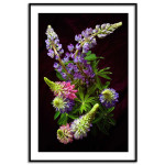 Färgglada blommor - Elegant växt poster