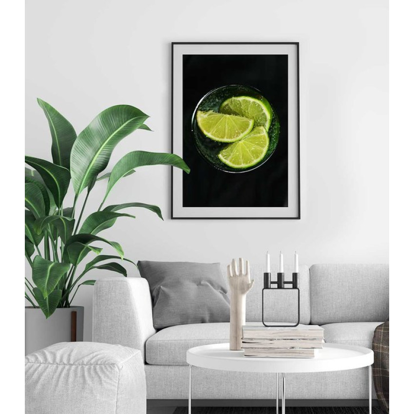 Lime - Simpel & abstrakt poster