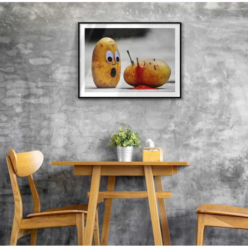 Potatis och ketchup - Rolig kökstavla