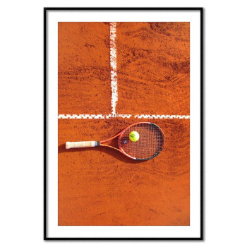 Tennisracket på plan - Sport poster