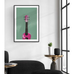 Ukulele gitarr - Trendig musik poster