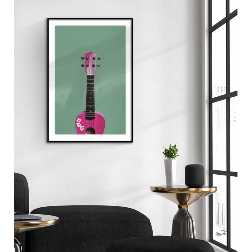 Ukulele gitarr - Trendig musik poster