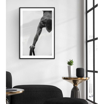 Träning & muskler - Svartvit sport poster