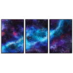 Rymden i abstrakt format - Tredelad tavla